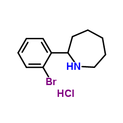 2-(2-Bromophenyl)azepane hydrochloride (1:1) Structure