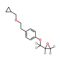 2-[{4-[2-(Cyclopropylmethoxy)ethyl]phenoxy}(2H2)methyl](2H3)oxirane结构式