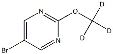 5-Bromo-2-(methoxy-d3)-pyrimidine Structure