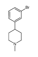 4-(3-溴-苯基)-1-甲基-哌啶结构式