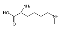 (2S)-2-amino-6-methylamino-hexanoic acid Structure