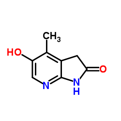 5-Hydroxy-4-methyl-1,3-dihydro-2H-pyrrolo[2,3-b]pyridin-2-one Structure