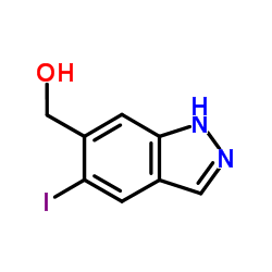 (5-Iodo-1H-indazol-6-yl)methanol结构式