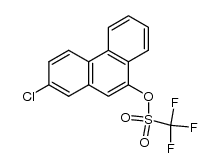 2-chlorophenanthren-9-yl trifluoromethanesulfonate结构式