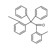 2,2-diphenyl-1,2-di-o-tolyl-ethanone结构式