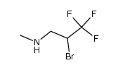 N-(2-bromo-3,3,3,-trifluoropropyl)-N-methylamine结构式