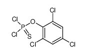 O-(2,4,6-TRICHLOROPHENYL) PHOSPHORODICHLORIDOTHIONATE结构式