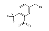 4-(Bromomethyl)-2-nitro-1-(trifluoromethyl)benzene结构式
