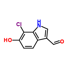 7-Chloro-6-hydroxy-1H-indole-3-carbaldehyde Structure