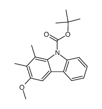 tert-butyl 3-methoxy-1,2-dimethyl-9H-carbazole-9-carboxylate Structure