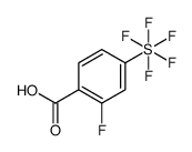 2-Fluoro-4-(pentafluorothio)benzoic acid structure