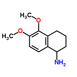 5,6-Dimethoxy-1,2,3,4-tetrahydro-1-naphthalenamine结构式