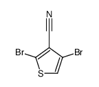 2,4-dibromothiophene-3-carbonitrile结构式