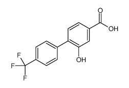 3-hydroxy-4-[4-(trifluoromethyl)phenyl]benzoic acid Structure