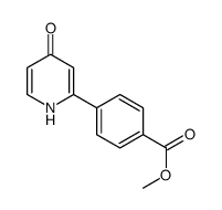 methyl 4-(4-oxo-1H-pyridin-2-yl)benzoate结构式