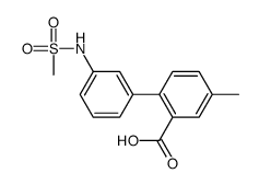 2-[3-(methanesulfonamido)phenyl]-5-methylbenzoic acid结构式