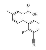 2-(3-cyano-2-fluorophenyl)-5-methylbenzoic acid Structure