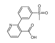 2-(3-methylsulfonylphenyl)pyridine-3-carboxylic acid Structure