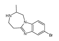 8-BROMO-2-METHYL-2,3,4,5-TETRAHYDRO-1H-BENZO[4,5]IMIDAZO[1,2-D][1,4]DIAZEPINE结构式