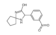 3-(3-Nitrophenyl)-1,4-diazaspiro[4.4]nonan-2-one结构式