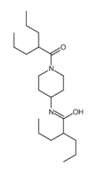 2-propyl-N-[1-(2-propylpentanoyl)piperidin-4-yl]pentanamide结构式