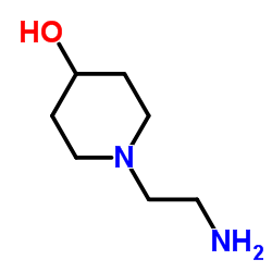 1-(2-Aminoethyl)-4-piperidinol structure