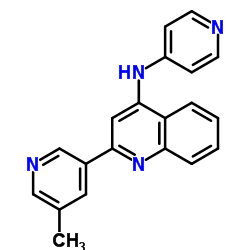 2-(5-Methyl-3-pyridinyl)-N-(4-pyridinyl)-4-quinolinamine Structure