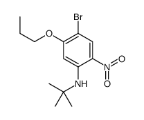 4-Bromo-N-(tert-butyl)-2-nitro-5-propoxyaniline structure