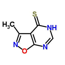 Isoxazolo[5,4-d]pyrimidine-4(5H)-thione, 3-methyl- (9CI) Structure