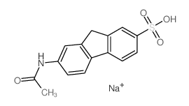 9H-Fluorene-2-sulfonicacid, 7-(acetylamino)-, sodium salt (1:1)结构式