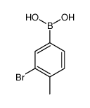 (3-溴-4-甲基苯基)硼酸结构式