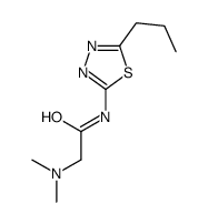 2-(dimethylamino)-N-(5-propyl-1,3,4-thiadiazol-2-yl)acetamide结构式
