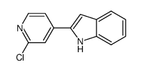 2-(2-chloropyridin-4-yl)-1H-indole结构式