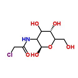 2-[(Chloroacetyl)amino]-2-deoxy-β-D-glycero-hexopyranose结构式