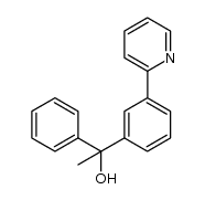 1-phenyl-1-(3-(pyridin-2-yl)phenyl)ethanol结构式