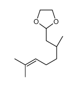 (-)-2-[(S)-2,6-Dimethyl-5-heptenyl]-1,3-dioxolane structure