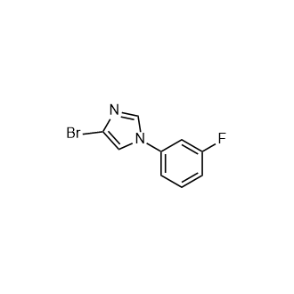 4-Bromo-1-(3-fluorophenyl)-1H-imidazole Structure