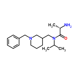 N-[(1-Benzyl-3-piperidinyl)methyl]-N-isopropyl-L-alaninamide结构式