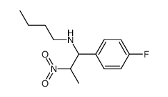 N-(1-(4-fluorophenyl)-2-nitropropyl)butan-1-amine结构式