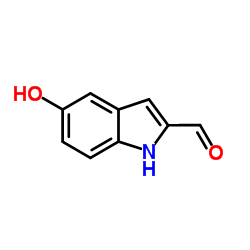 5-Hydroxy-1H-indole-2-carbaldehyde结构式