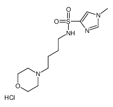 1-methyl-N-(4-morpholin-4-ylbutyl)imidazole-4-sulfonamide,hydrochloride结构式