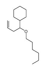 1-hexoxybut-3-enylcyclohexane结构式