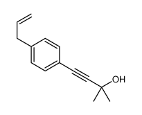 2-methyl-4-(4-prop-2-enylphenyl)but-3-yn-2-ol结构式