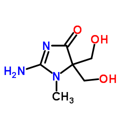 2-AMINO-5,5-BIS-HYDROXYMETHYL-1-METHYL-1,5-DIHYDRO-IMIDAZOL-4-ONE结构式