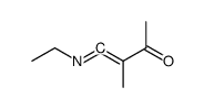 3-Buten-2-one, 4-(ethylimino)-3-methyl- (9CI) Structure