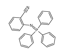2-((triphenylphosphoranylidene)amino)benzonitrile Structure