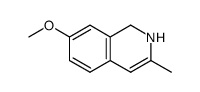 7-methoxy-3-methyl-1,2-dihydroisoquinoline结构式