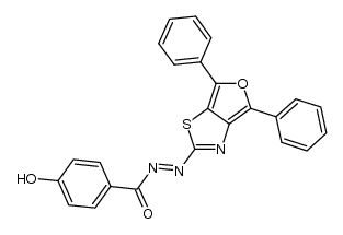 (E)-((4,6-diphenylfuro[3,4-d]thiazol-2-yl)diazenyl)(4-hydroxyphenyl)methanone Structure