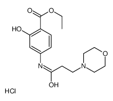 ethyl 2-hydroxy-4-(3-morpholin-4-ylpropanoylamino)benzoate,hydrochloride结构式