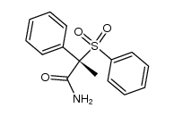 (S)-2-benzenesulfonyl-2-phenyl-propionic acid amide结构式